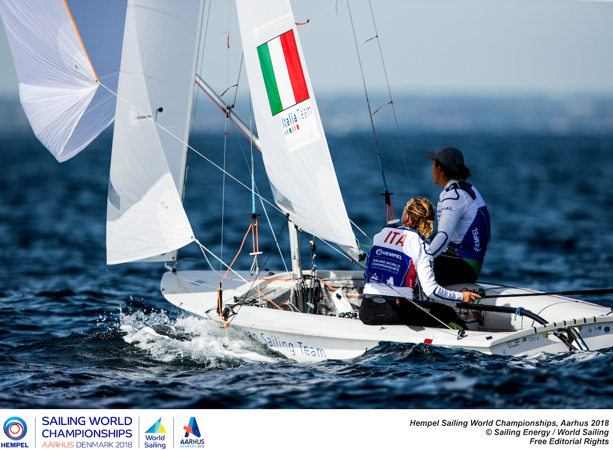 AARHUS 2018: BENEDETTA DI SALLE E ALESSANDRA DUBBINI QUALIFICANO L'ITALIA NEL 470 FEMMINILE ALLE OLIMPIADI DI TOKYO 2020