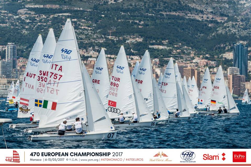 La quarta giornata degli Europei delle classi Olimpiche 470, Finn e RS:X