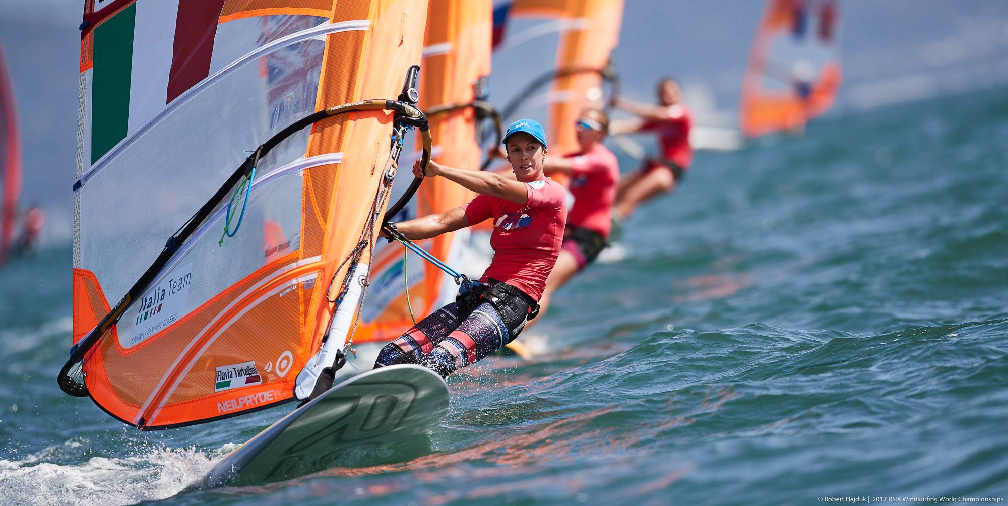 Secondo giorno di regate ad Enoshima, Giappone, al Campionato del Mondo RS:X
