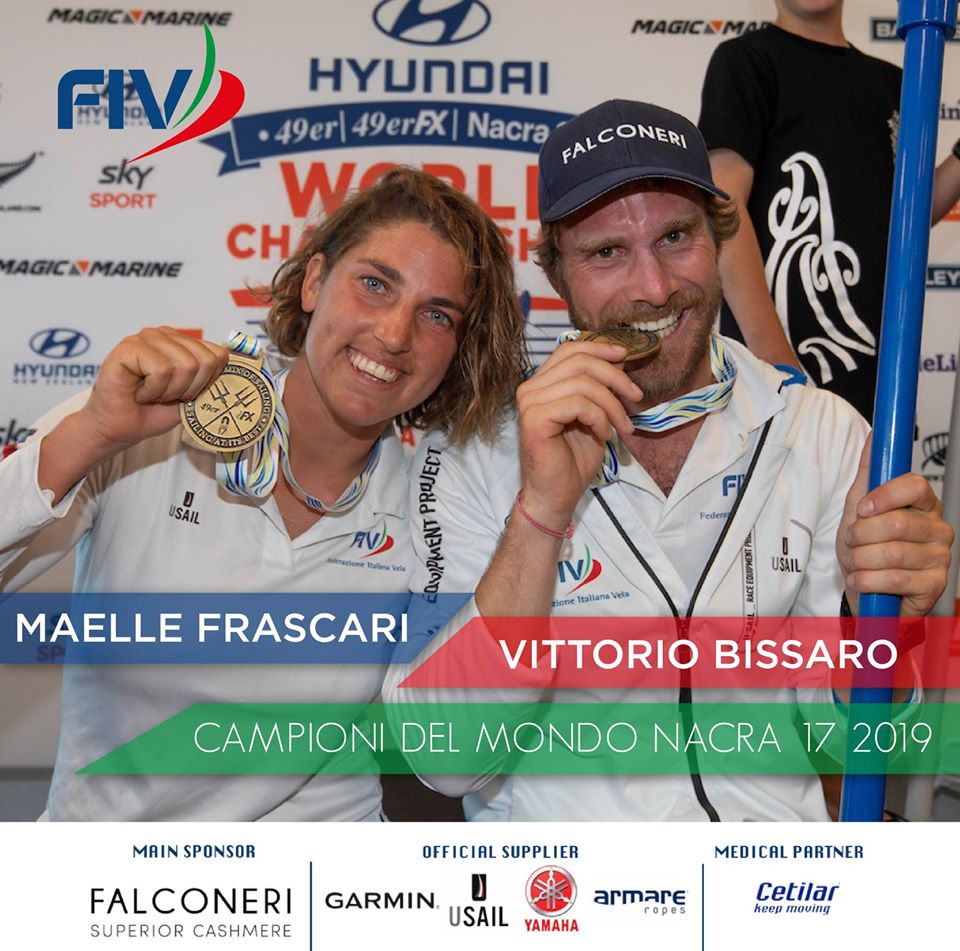 Vittorio Bissaro e Maelle Frascari insigniti del Collare d'Oro al Merito Sportivo