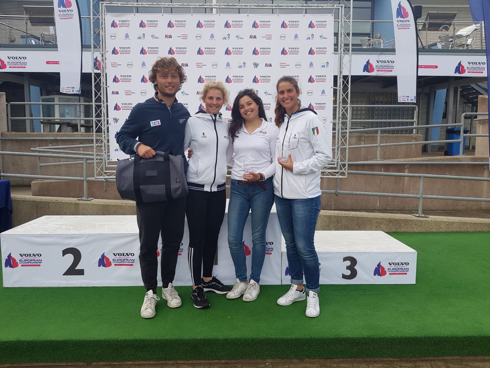 Giornata finale dei 2019 Volvo Europeans di Weymouth (UK) delle classi olimpiche Nacra 17, 49er e 49erFX